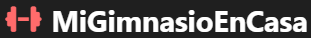 logo mi gimnasio en casa